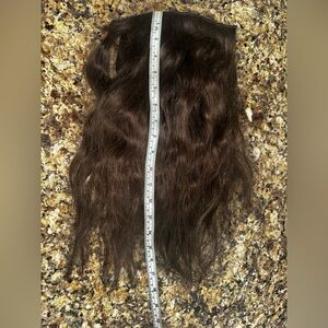 Luxurious 18" Dark Brown Human Hair Clip In Extensions